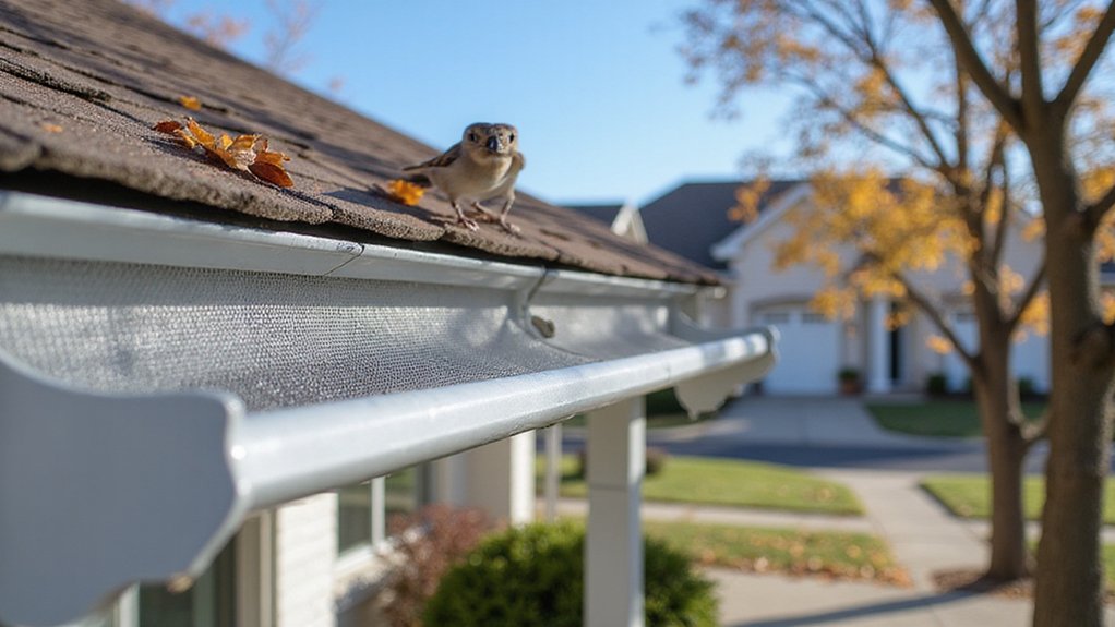 gutter bird and pest prevention